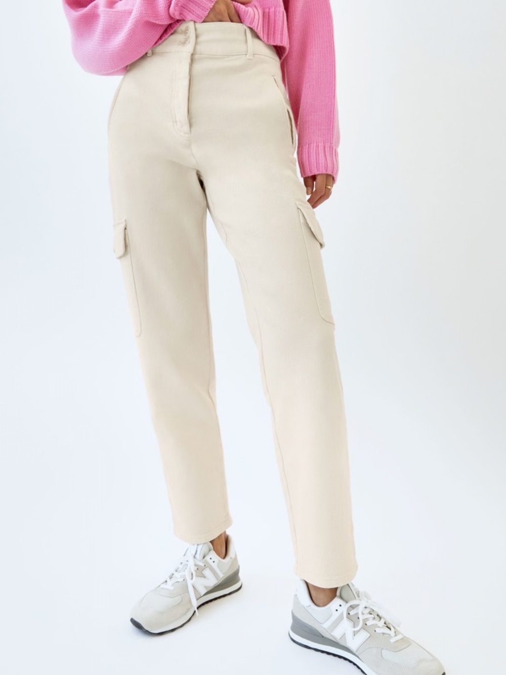 WILFRED Modern Cargo Pant high-rise in Cream size 4
